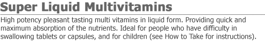 Liquid Multi-Vitamins